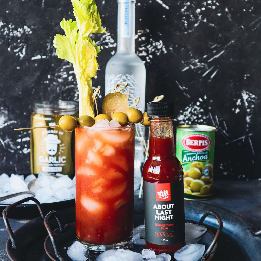 About Last Night Bloody Mary Elixir Dillicious Pickles