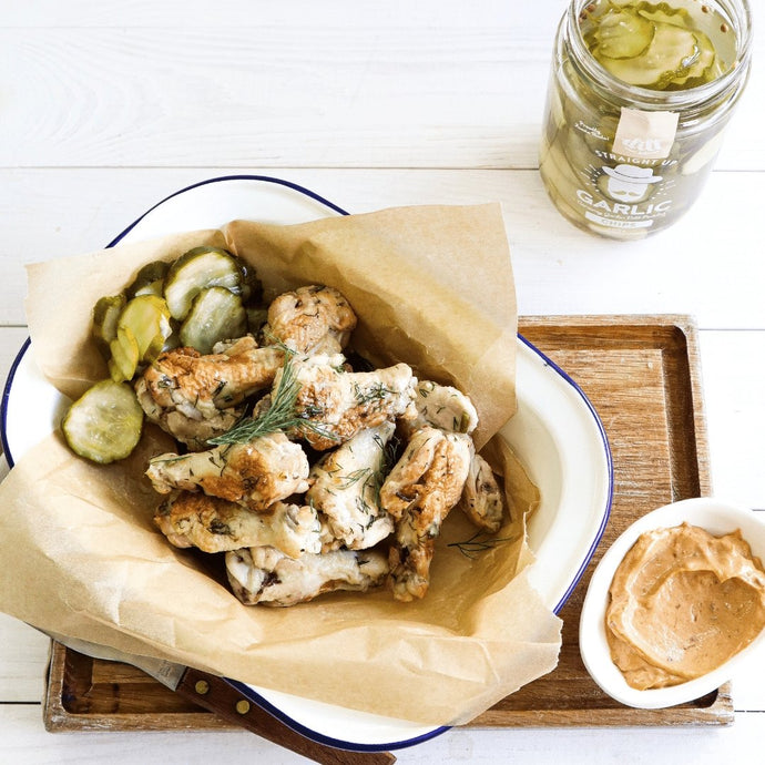 Pickle Brine Chicken Wings