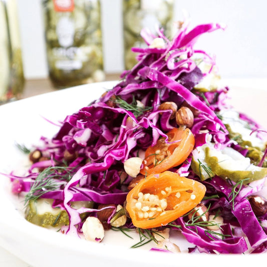 Spicy Pickleback Slaw - Dillicious Pickles