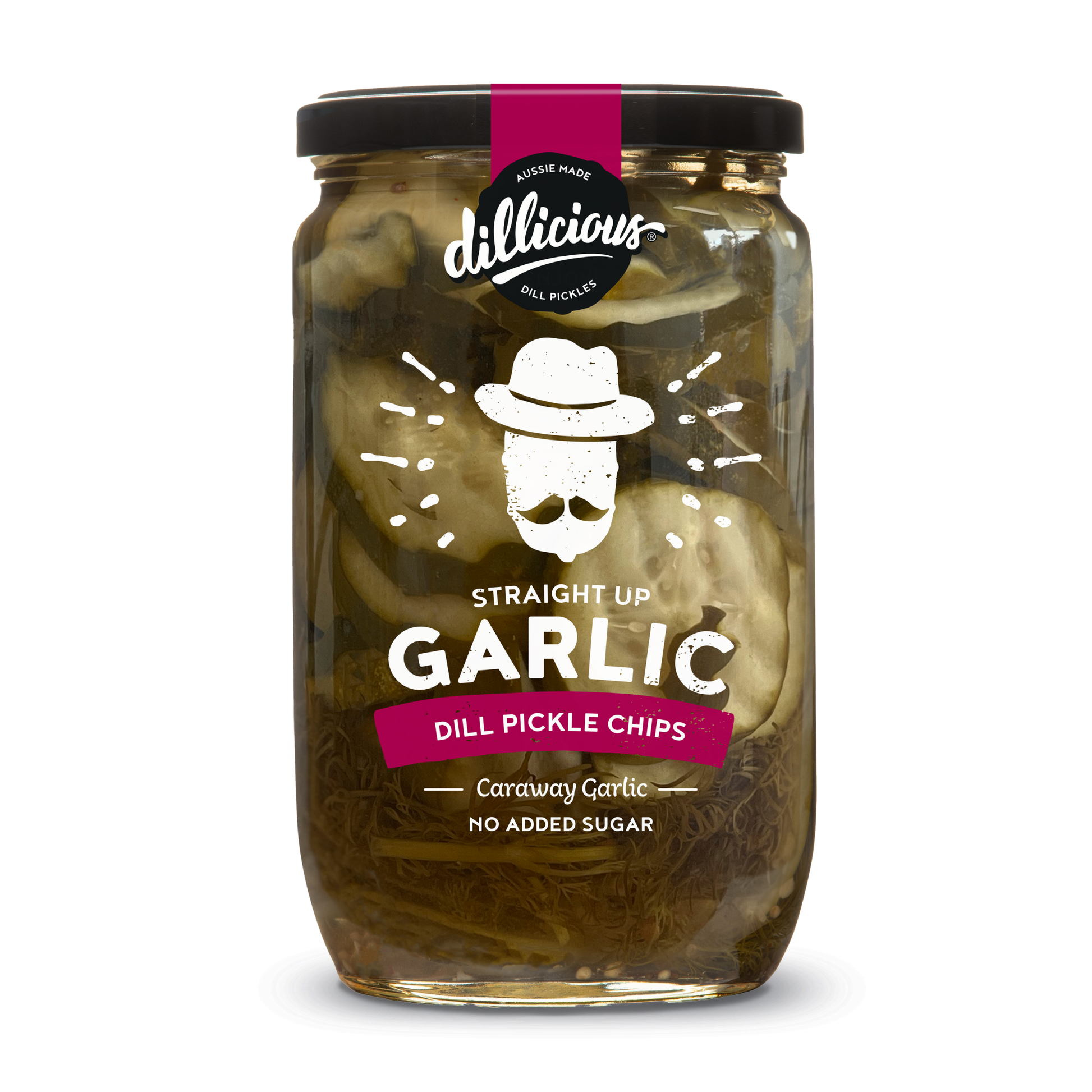 Straight Up Dill Pickle Garlic Chips