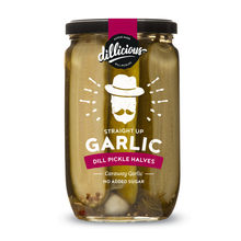 Load image into Gallery viewer, Straight Up Garlic Dill Pickle Halves
