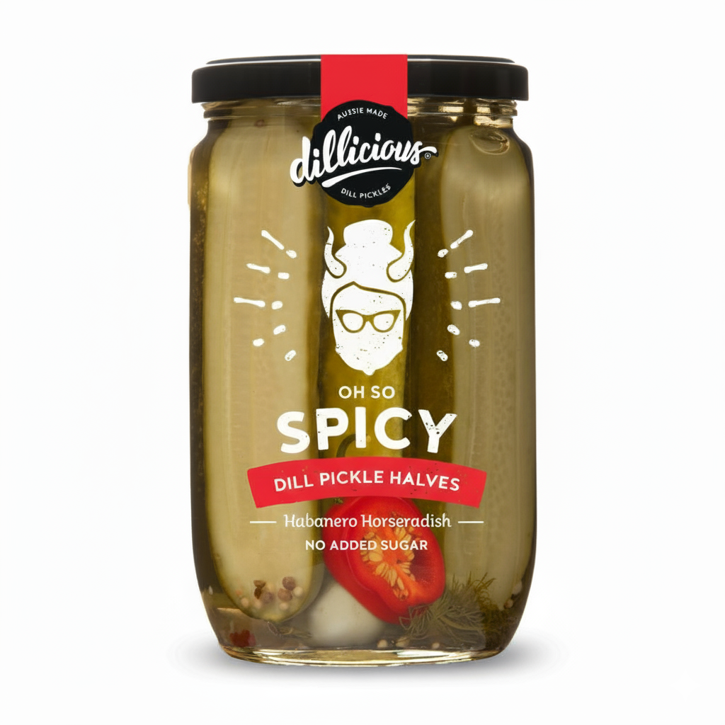 Oh So Spicy Dill Pickle Halves